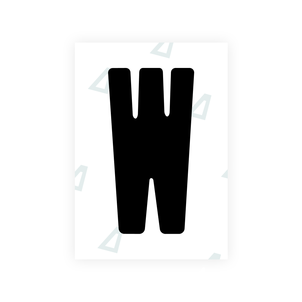 Alite Nanofilm for Colombia number plates - Symbol "W"
