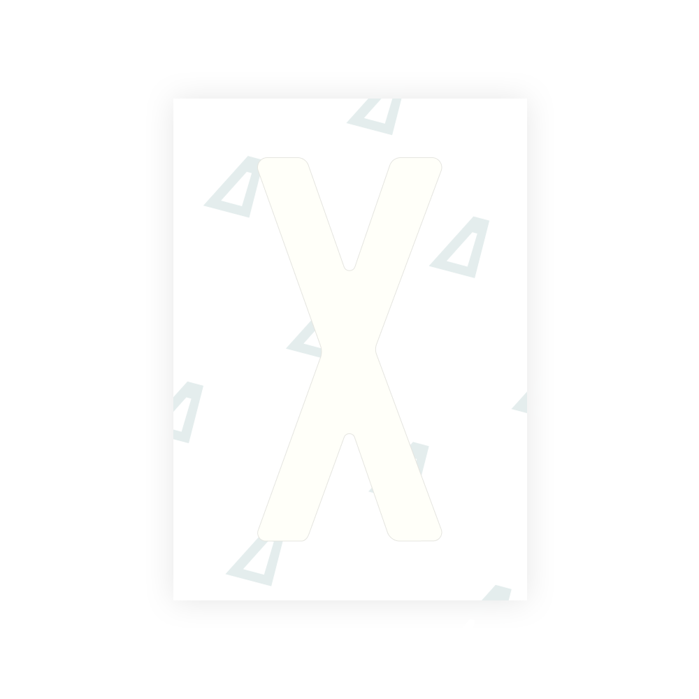 Alite Nanofilm for Colombia number plates - Symbol "X"