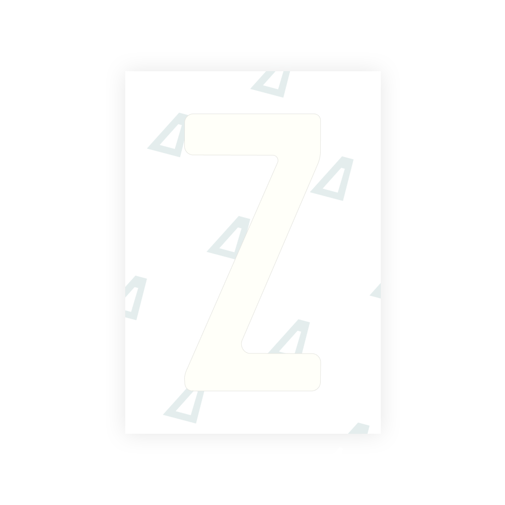Alite Nanofilm for Colombia number plates - Symbol "Z"