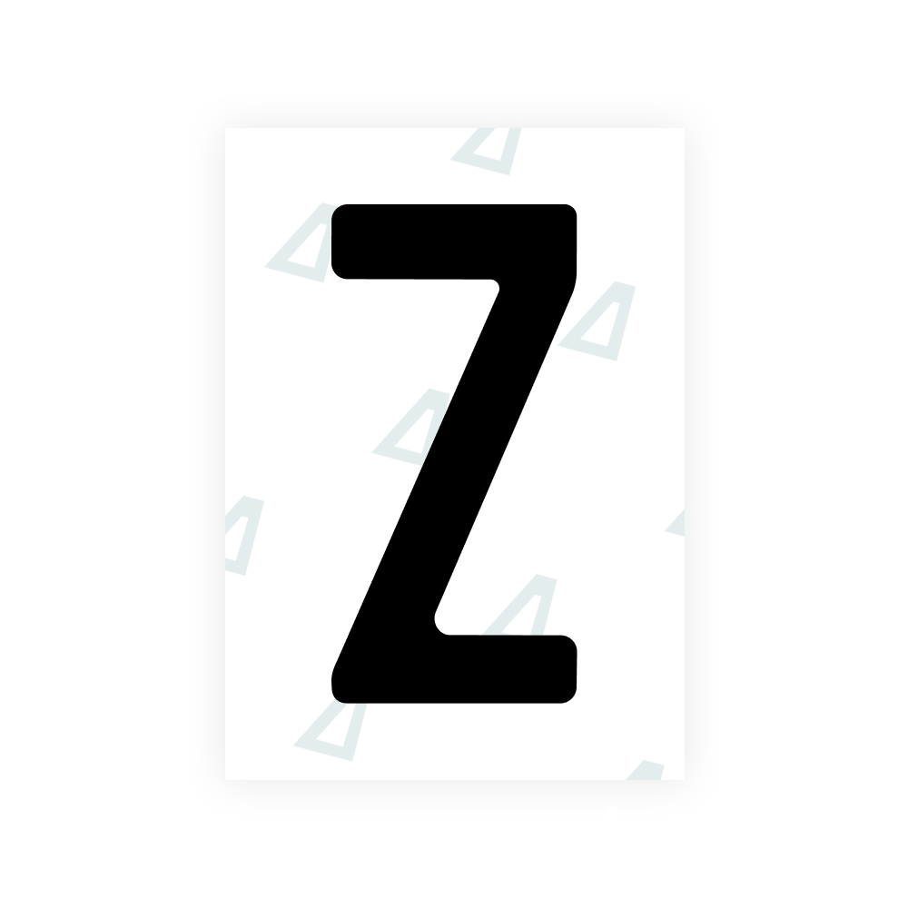 Alite Nanofilm for Colombia number plates - Symbol "Z"