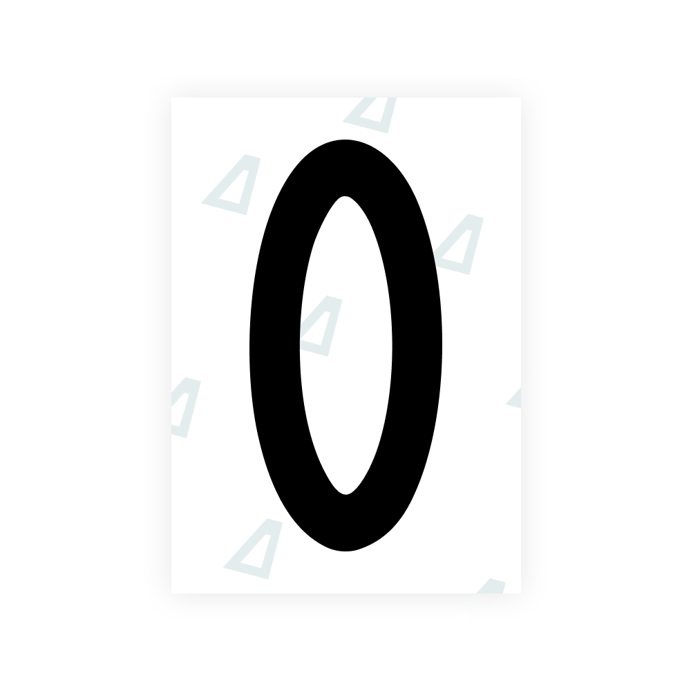 Alite Nanofilm per targhe USA (Colorado) - Simbolo "0"