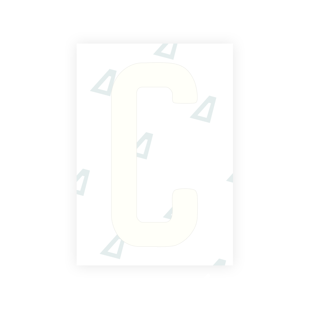 Alite Nanofilm für US-amerikanische (Colorado) Kfz-Kennzeichen – Symbol „C“