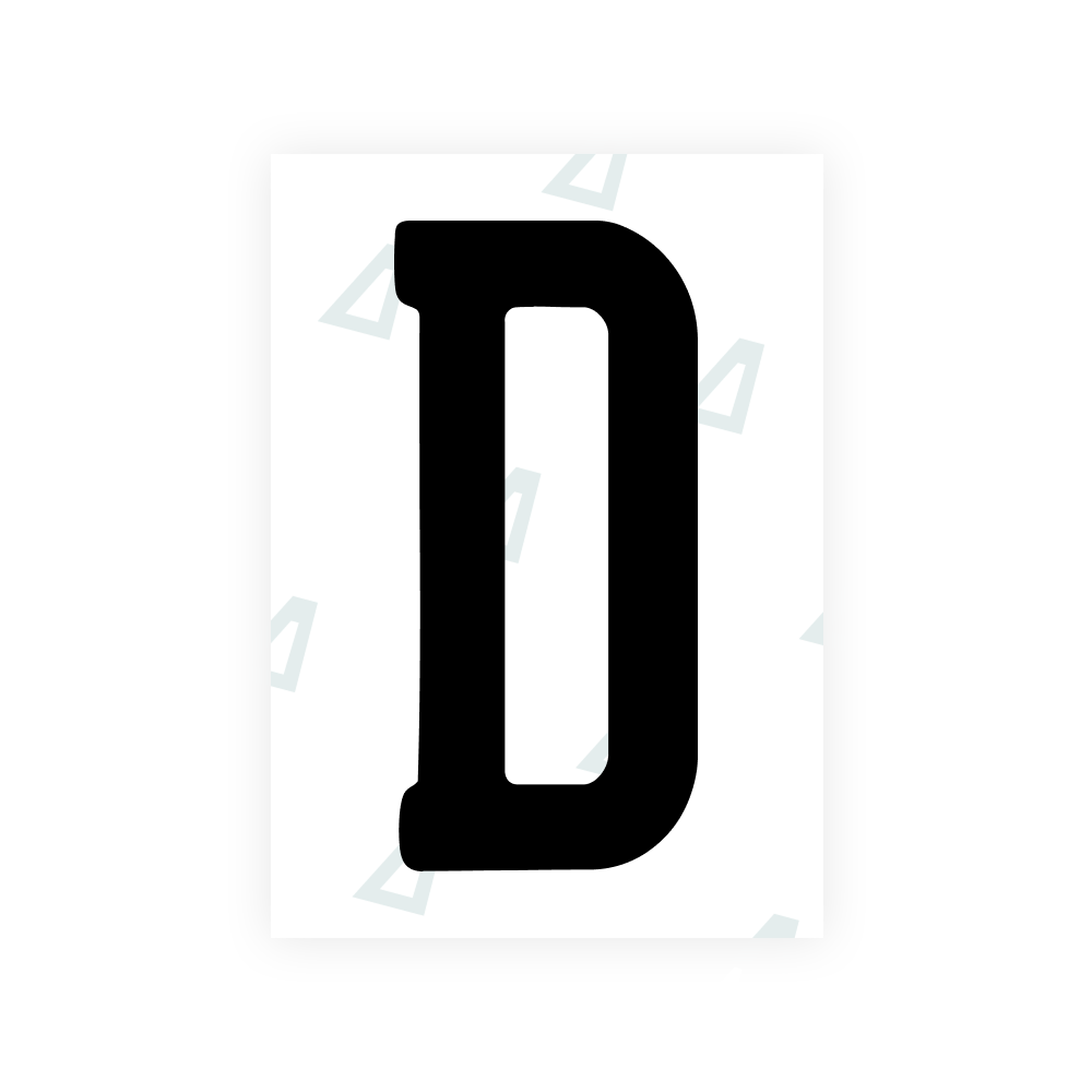 Alite Nanofilm pour plaques d'immatriculation américaines (Colorado) - Symbole « D »