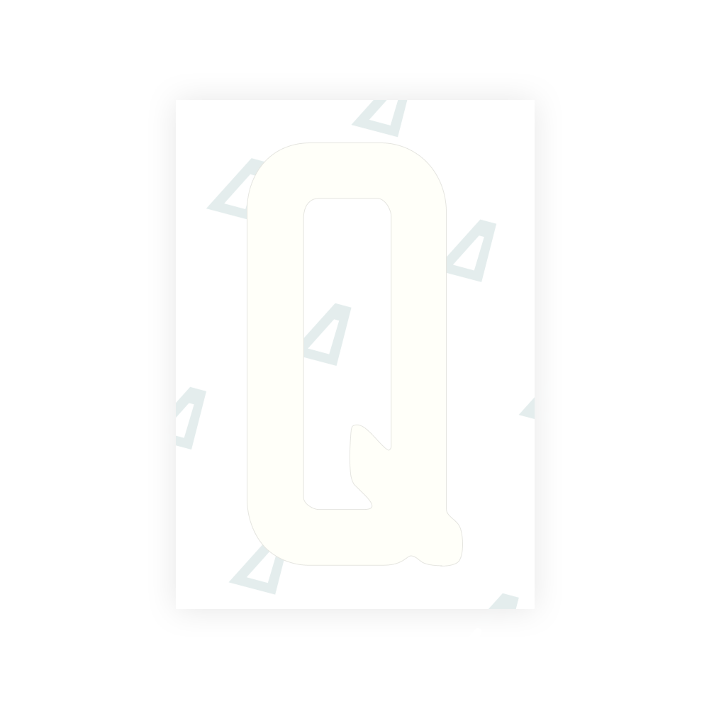 Nanofilme Alite para placas de veículos dos EUA (Colorado) - Símbolo "Q"