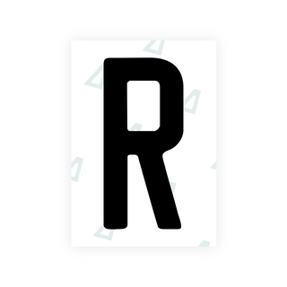 Alite Nanofilm per targhe USA (Colorado) - Simbolo "R"