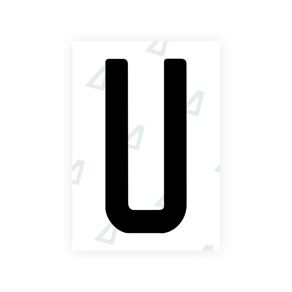 Nanofilme Alite para placas de veículos dos EUA (Colorado) - Símbolo "U"