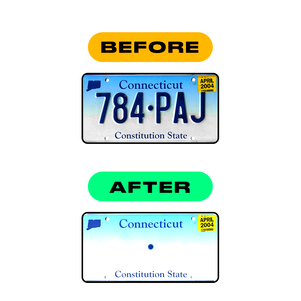 Alite Nanofilm for US (Connecticut 2013) license plates - Symbol "Z" - Alite