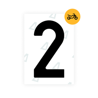 Alite Nanofilm for Czech Moto license plates - Symbol "2" - Alite