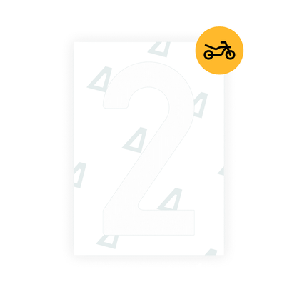 Alite Nanofilm for Czech Moto license plates - Symbol "2" - Alite