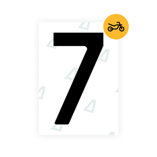 Alite Nanofilm for Czech Moto license plates - Symbol "7" - Alite