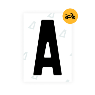 Alite Nanofilm for Czech Moto license plates - Symbol "A" - Alite