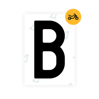 Alite Nanofilm for Czech Moto license plates - Symbol "B" - Alite