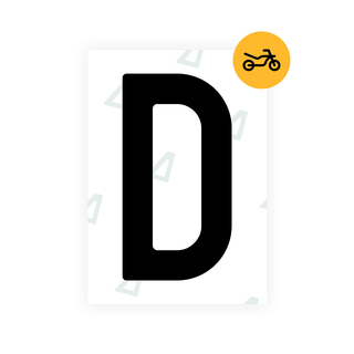 Alite Nanofilm for Czech Moto license plates - Symbol "D" - Alite