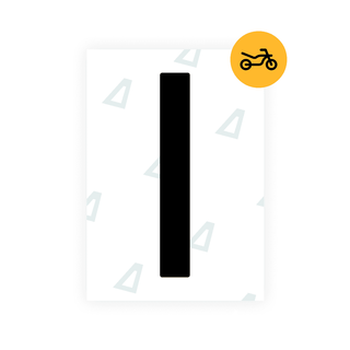 Alite Nanofilm for Czech Moto license plates - Symbol "I" - Alite