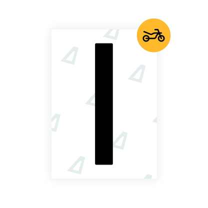 Alite Nanofilm for Czech Moto license plates - Symbol "I" - Alite