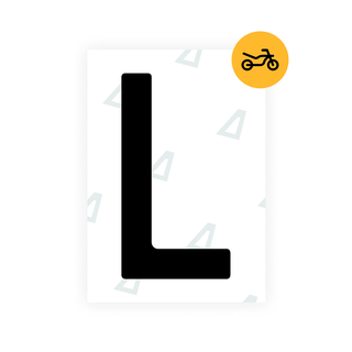 Alite Nanofilm for Czech Moto license plates - Symbol "L" - Alite