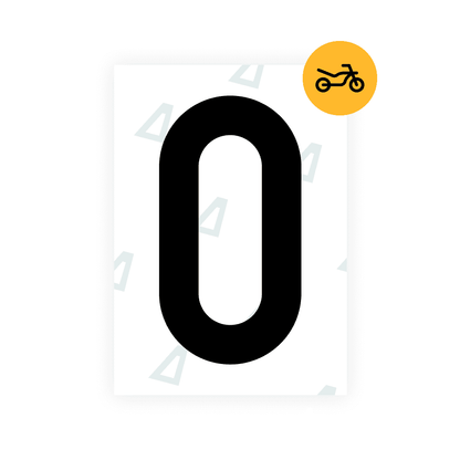 Alite Nanofilm for Czech Moto license plates - Symbol "O" - Alite