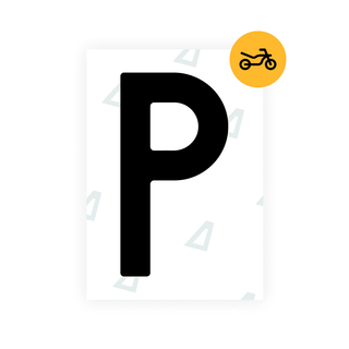 Alite Nanofilm for Czech Moto license plates - Symbol "P" - Alite