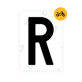 Alite Nanofilm for Czech Moto license plates - Symbol "R" - Alite