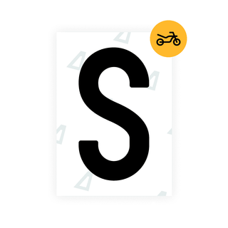 Alite Nanofilm for Czech Moto license plates - Symbol "S" - Alite