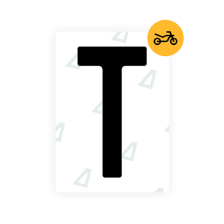 Alite Nanofilm for Czech Moto license plates - Symbol "T" - Alite