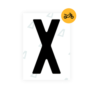 Alite Nanofilm for Czech Moto license plates - Symbol "X" - Alite
