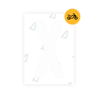 Alite Nanofilm for Czech Moto license plates - Symbol "X" - Alite