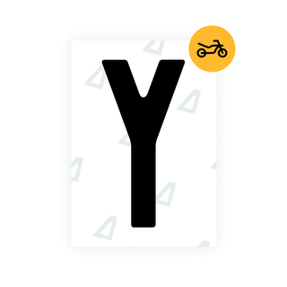 Alite Nanofilm for Czech Moto license plates - Symbol "Y" - Alite