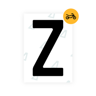 Alite Nanofilm for Czech Moto license plates - Symbol "Z" - Alite