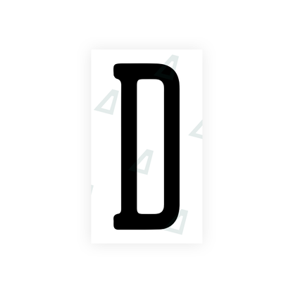 Alite Nanofilm for US (Illinois 2006 - Round) license plates - Symbol "D" - Alite