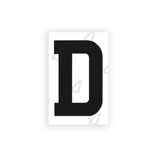 Alite Nanofilm for United Kingdom license plates - Symbol "D" - Alite
