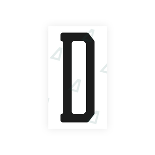 Alite Nanofilm for US (Michigan) license plates - Symbol "D" - Alite