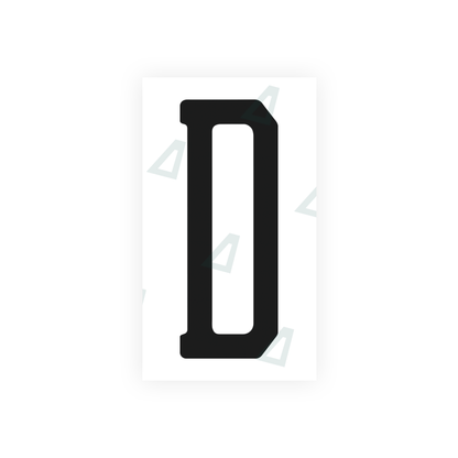 Alite Nanofilm for US (Florida 2003) license plates - Symbol "D" - Alite