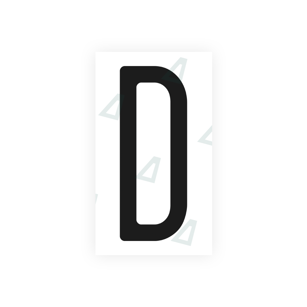 Alite Nanofilm for US (Washington State) license plates - Symbol "D" - Alite