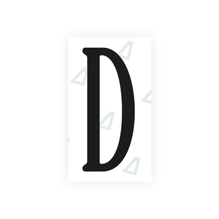 Alite Nanofilm for US (Virginia) license plates - Symbol "D" - Alite