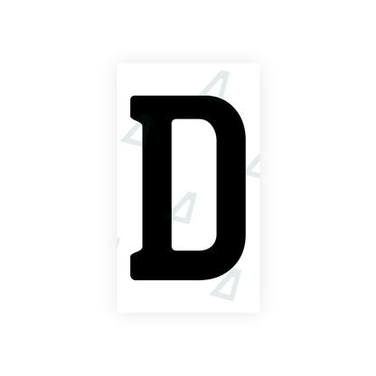 Alite Nanofilm for Uzbekistan number plates - Symbol "D" - Alite