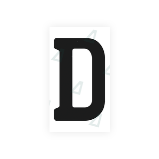 Alite Nanofilm for Uruguay license plates - Symbol "D" - Alite