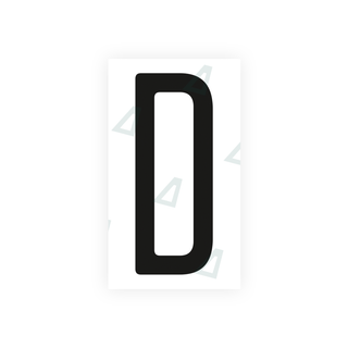 Alite Nanofilm for US (Ohio 2013) license plates - Symbol "D" - Alite