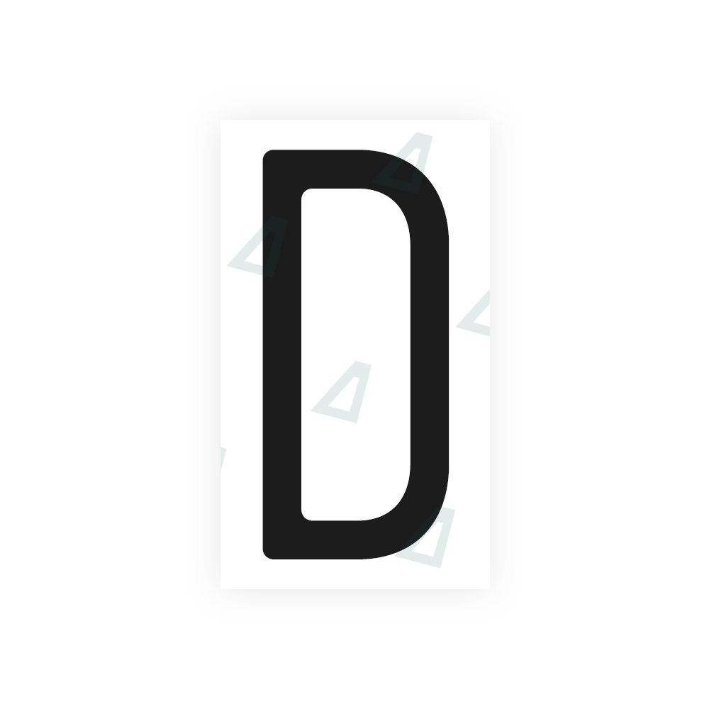 Alite Nanofilm for US (Massachusetts) license plates - Symbol "D" - Alite