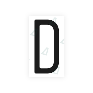Alite Nanofilm for US (Missouri) license plates - Symbol "D" - Alite