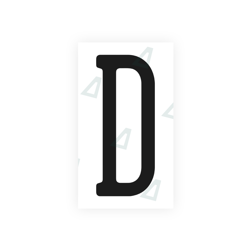 Alite Nanofilm for US (Pennsylvania) license plates - Symbol "D" - Alite
