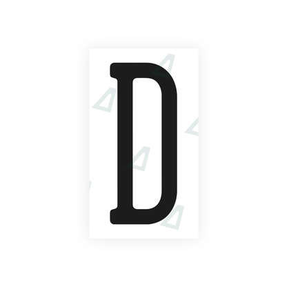 Alite Nanofilm for US (Pennsylvania) license plates - Symbol "D" - Alite