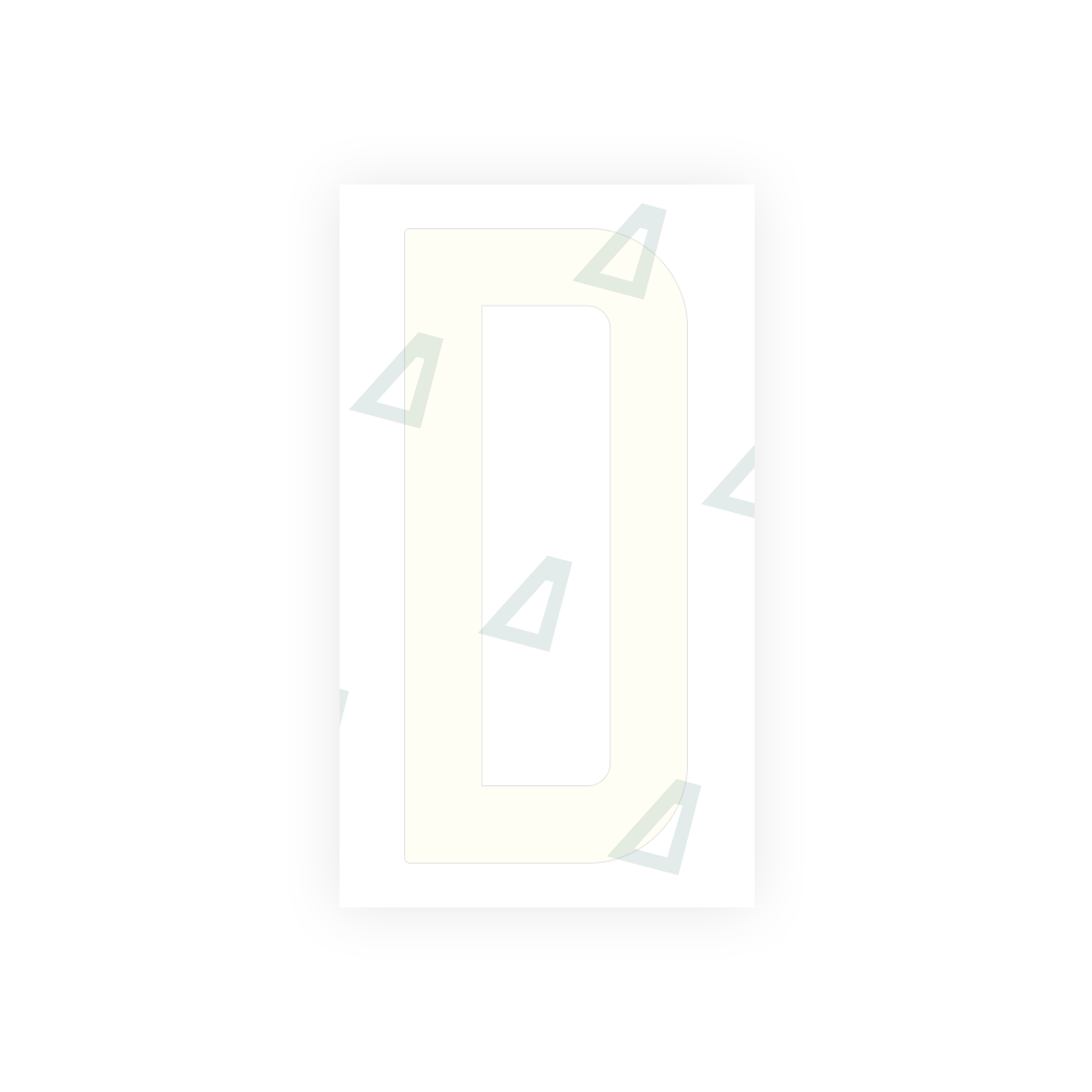 Alite Nanofilm for US (New Jersey) Moto license plates - Symbol "D" - Alite