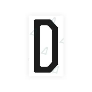 Alite Nanofilm for US (Quebec) license plates - Symbol "D" - Alite