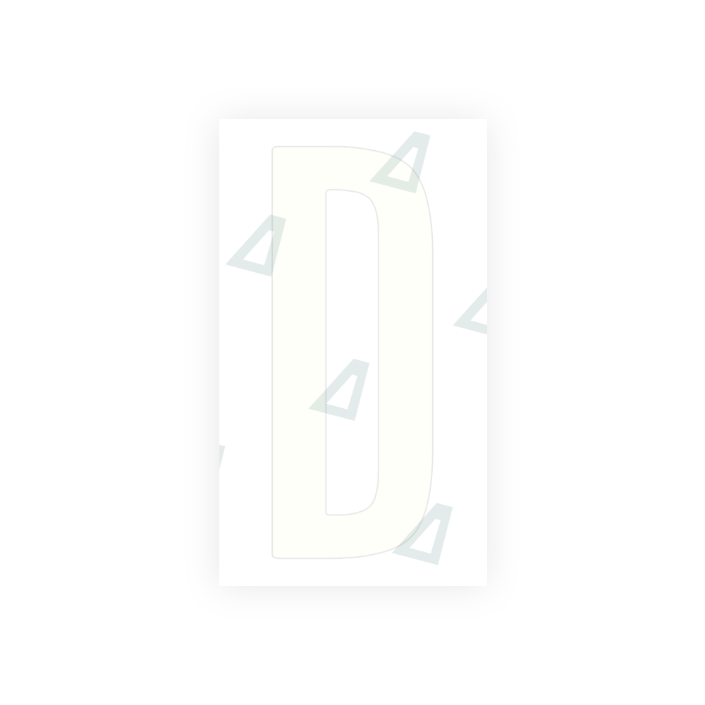 Alite Nanofilm for US (Ohio 2021) license plates - Symbol "D" - Alite
