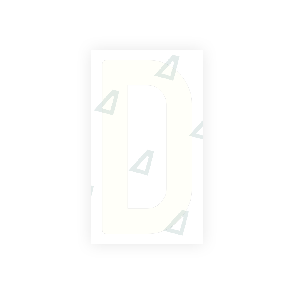 Alite Nanofilm for India license plates - Symbol "D" - Alite