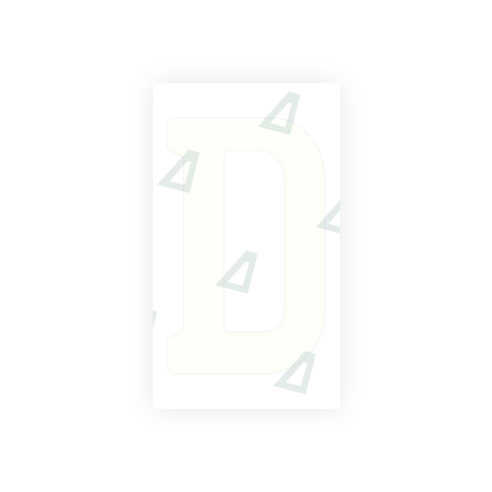 Alite Nanofilm for Uruguay license plates - Symbol "D" - Alite