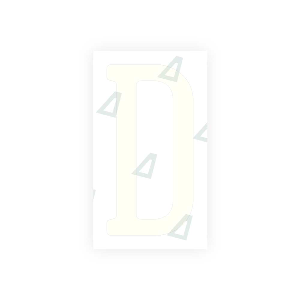 Alite Nanofilm for US (California) license plates - Symbol "D" - Alite