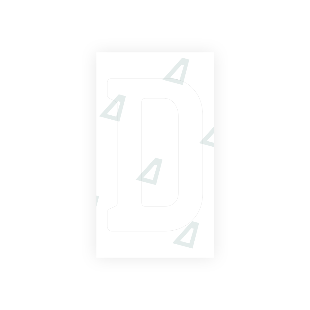 Alite Nanofilm for Uzbekistan number plates - Symbol "D" - Alite