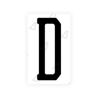 Alite Nanofilm for US (New Jersey - Embossed) license plates - Symbol "D" - Alite